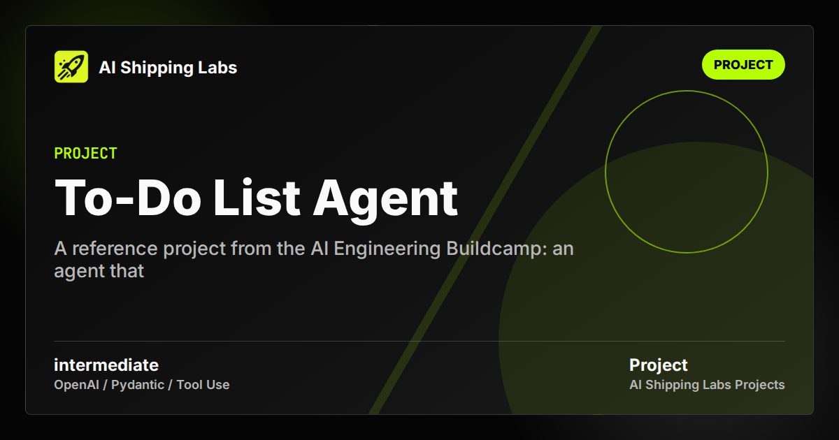 To-Do List Agent