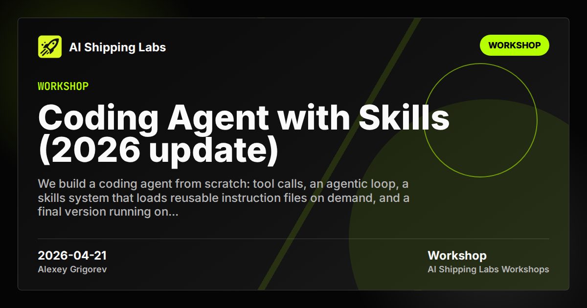Cover image for Coding Agent with Skills (2026 update)