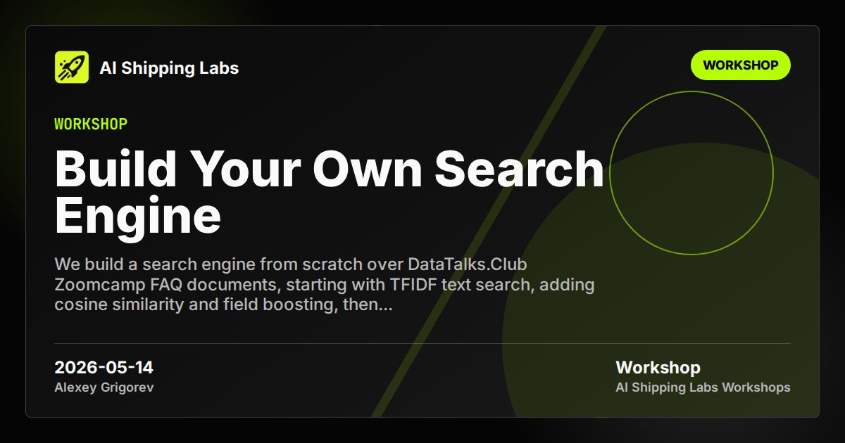 Cover image for Build Your Own Search Engine